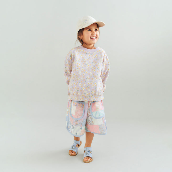 Lia sweatshirt, Lavender Daisies