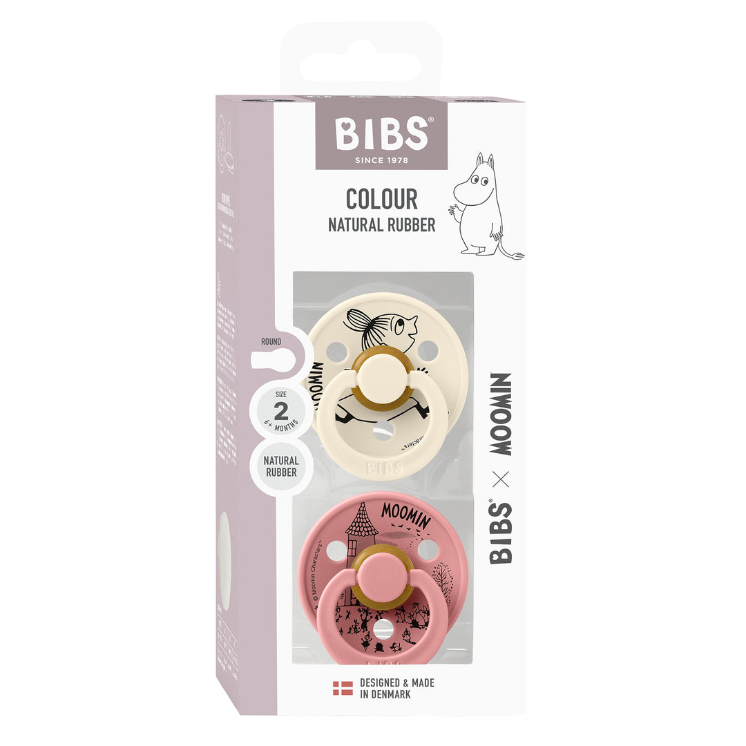 Moomin, 2 stk, Dusty Pink/Ivory