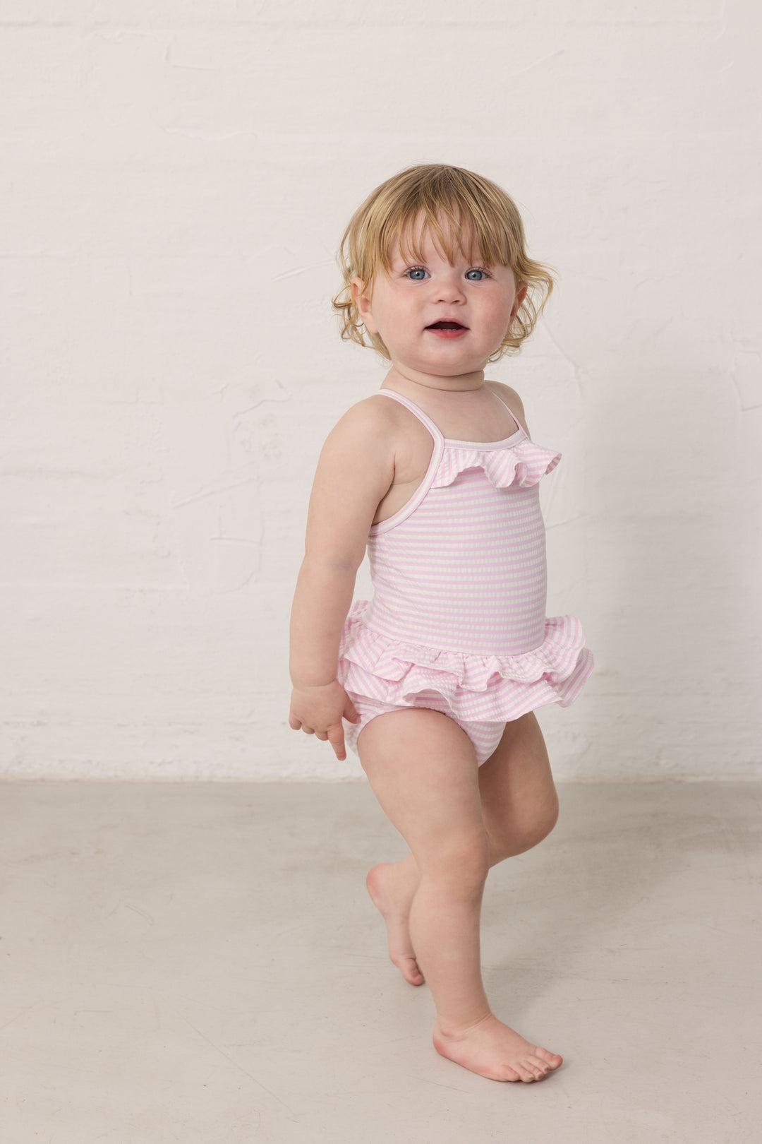 Swinnie svimjidrakt, Pink Stripe
