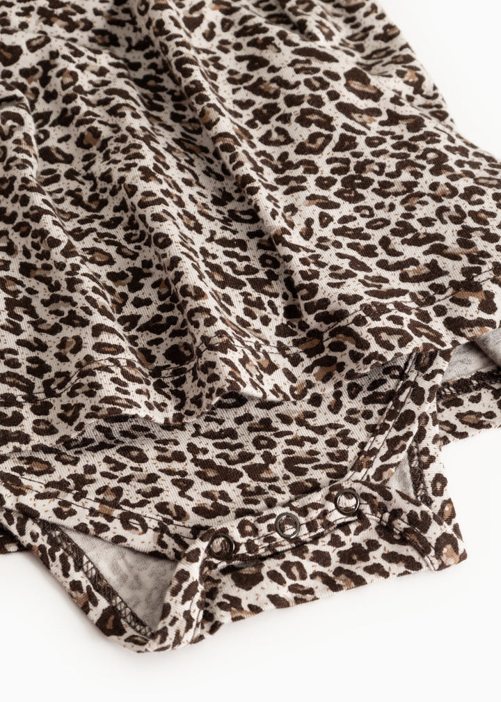 Ramona kjóli, Dark Brown Leo