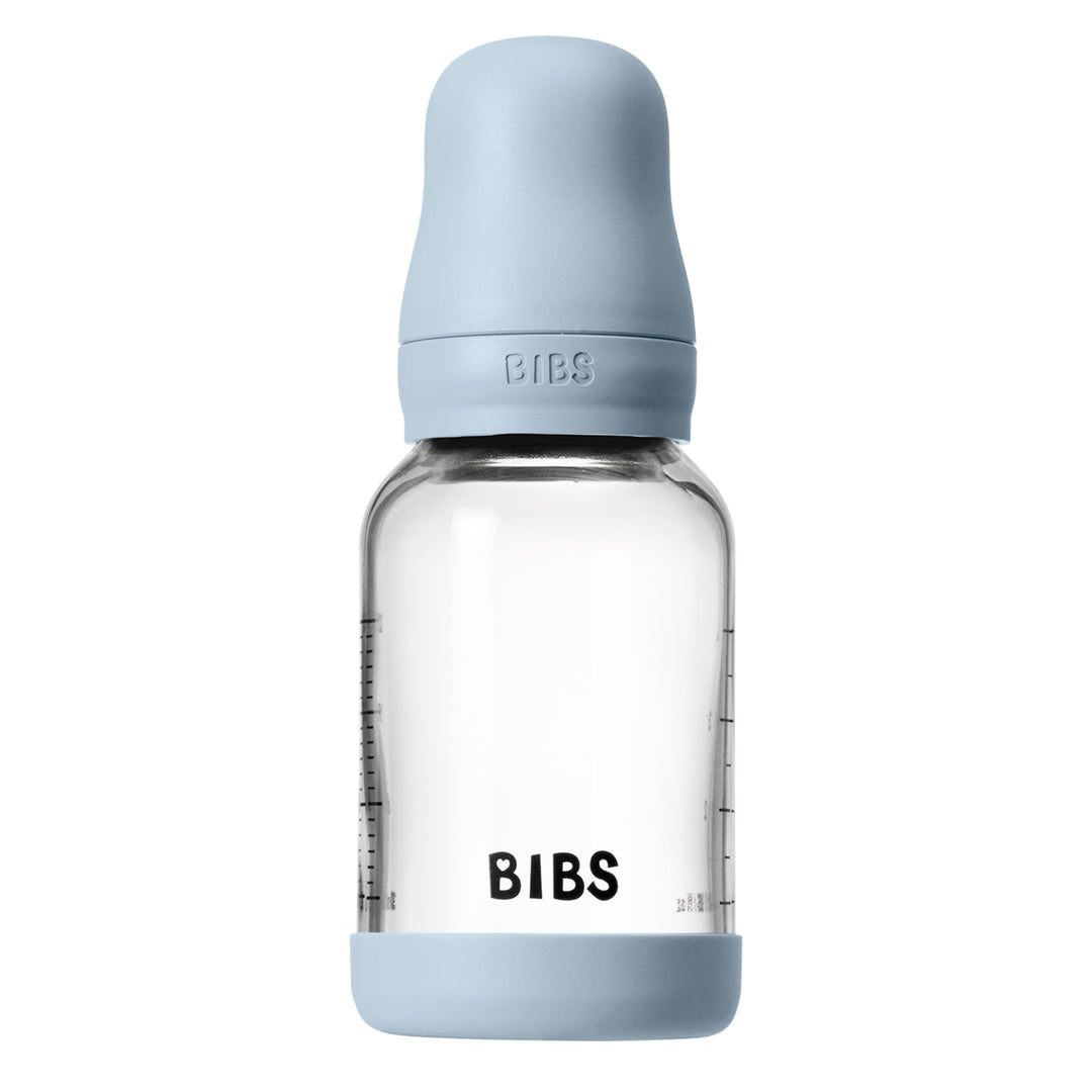 Glasfløska, 120 ml, Latex, Baby Blue