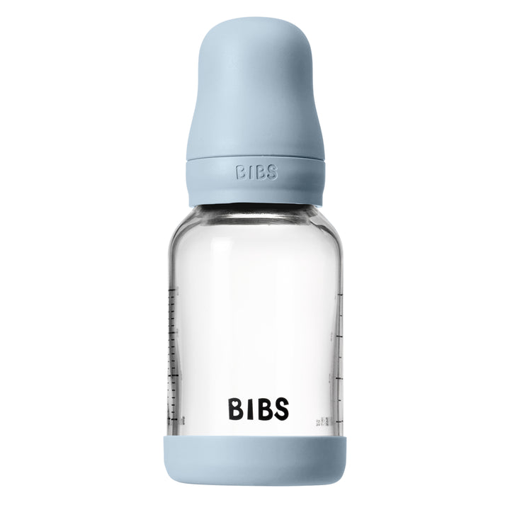 Glasfløska, 120 ml, Latex, Baby Blue