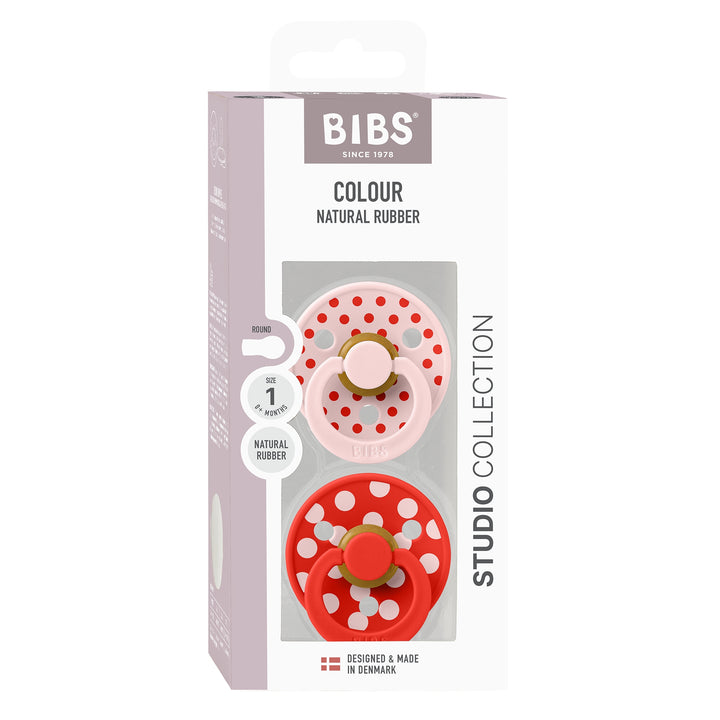 Polka Dots, 2 stk, Blossom/Candy Apple