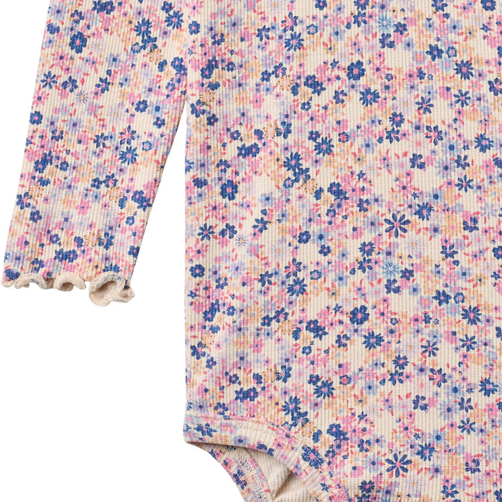 Rie body, Pink Blue Flowers
