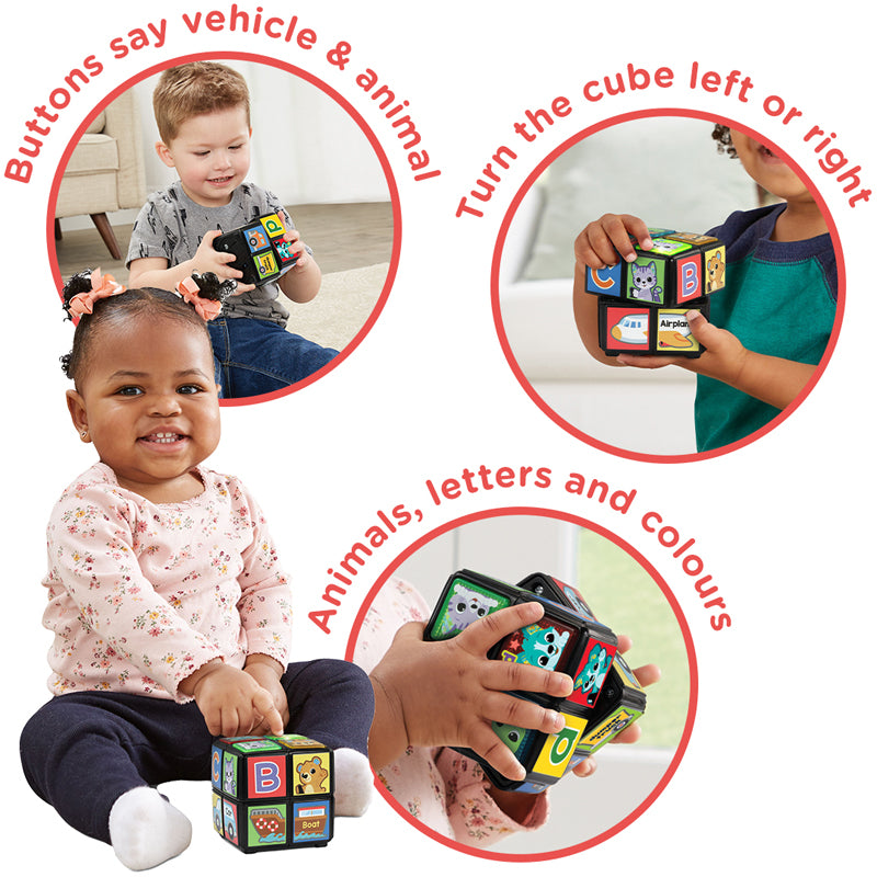 Twist & Teach Animal Cube