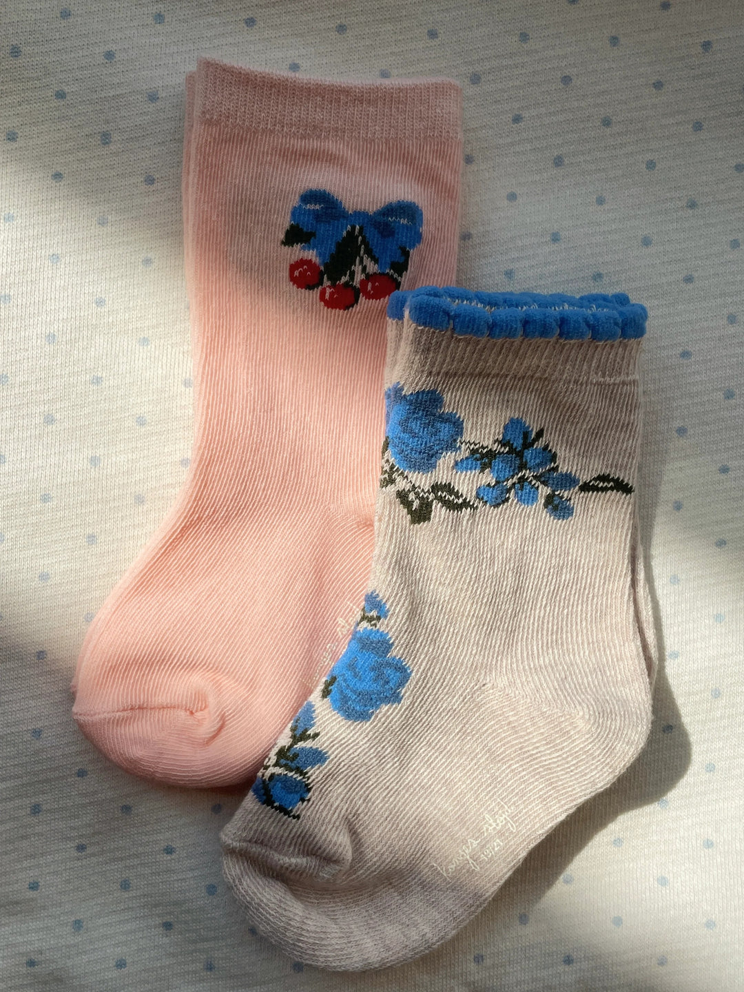 Jacquard sokkar, 2 pør, Amarena