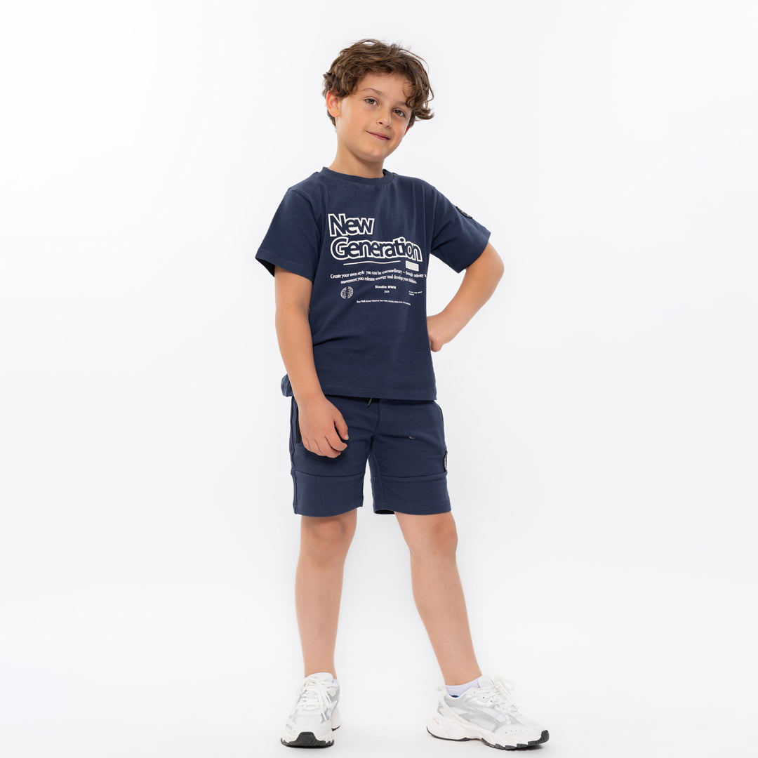 Loose Fit blusa, Navy