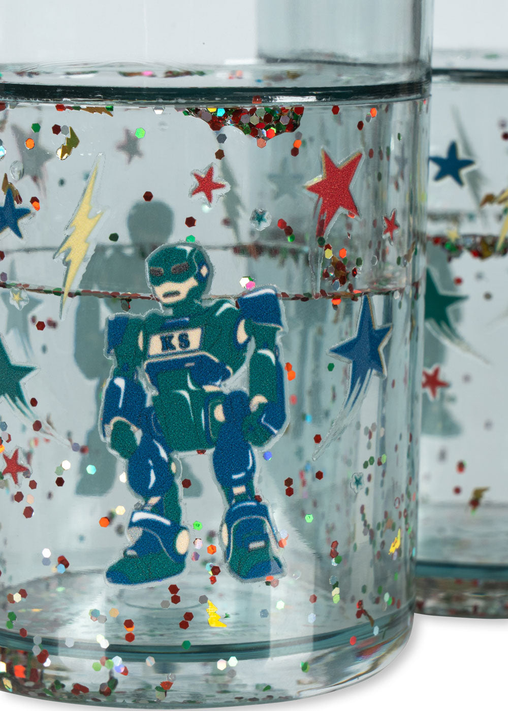 Glitter Cup, 2 stk, Hero Robot